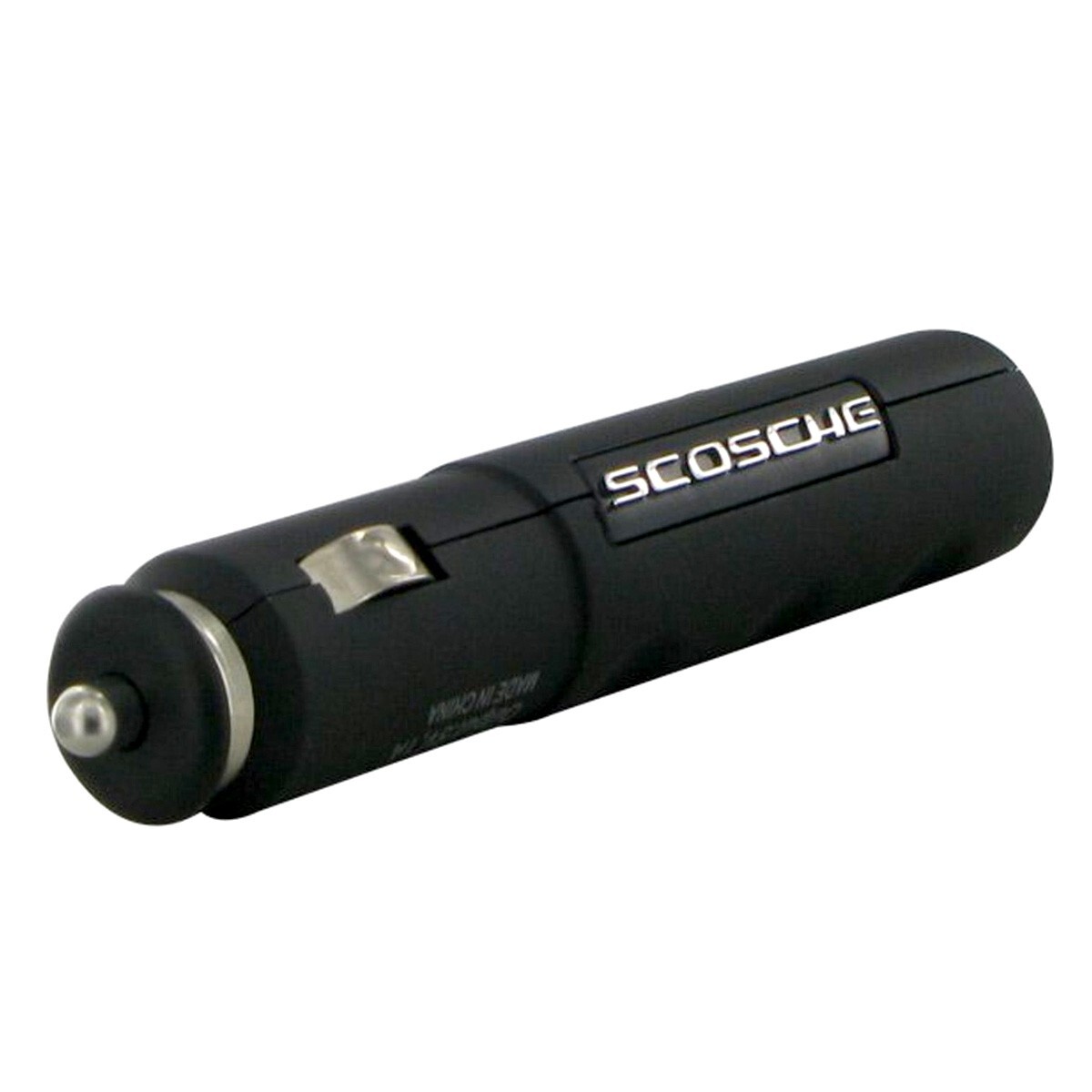 Lot of 2 Scosche USB Car Charger w/Flashlight Retractable AUX 3.5mm Audio Cable