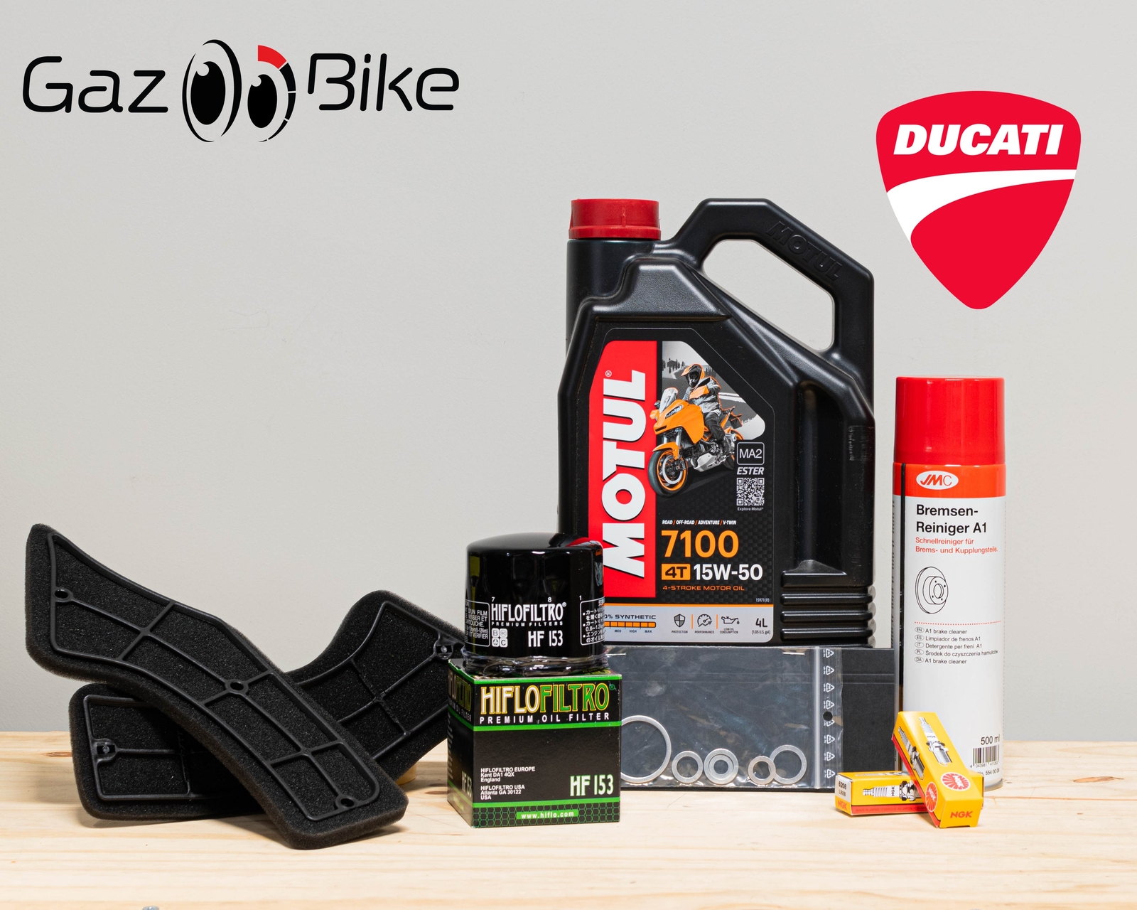 Kit vidange moto Ducati 996 R Sport 2001, huile Motul et filtre à huile de rechange