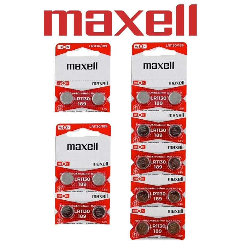 Pile MAXELL LR1130 AG10 189 V10GA Alkaline 1,5V