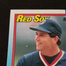 1990 TOPPS MARTY BARRETT BOSTON RED SOX #355 SPIT PRINT ERROR 