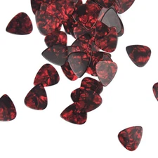 Lots of 50pcs Heavy 0.96mm Celluloid Guitar Picks Plectrums Red Pearl New 