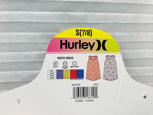 Hurley Youth Dress 2-Pack Girls' Easy Fit Soft Knit Fabric Dress | Size S (7/8) - Picture 17 of 22