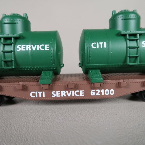 Model Power 98160 40' Flat Twin Removable Tanks Knuckle Couplers Citi Service HO - Picture 4 of 12