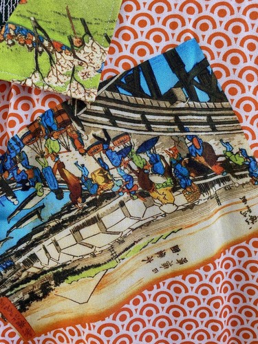 Gitman Bros Shirt Mens Large Multi Button Up USA Rayon Vintage Oriental Chinese - Picture 9 of 18