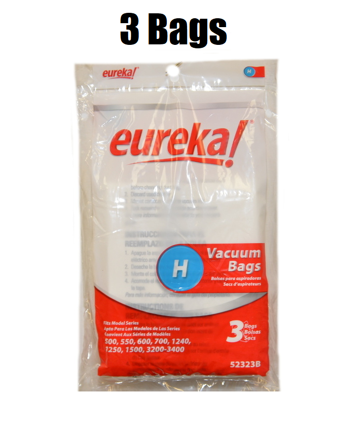 (3) Eureka Style Type H Vacuum Cleaner Bags 52323B GENUINE eBay