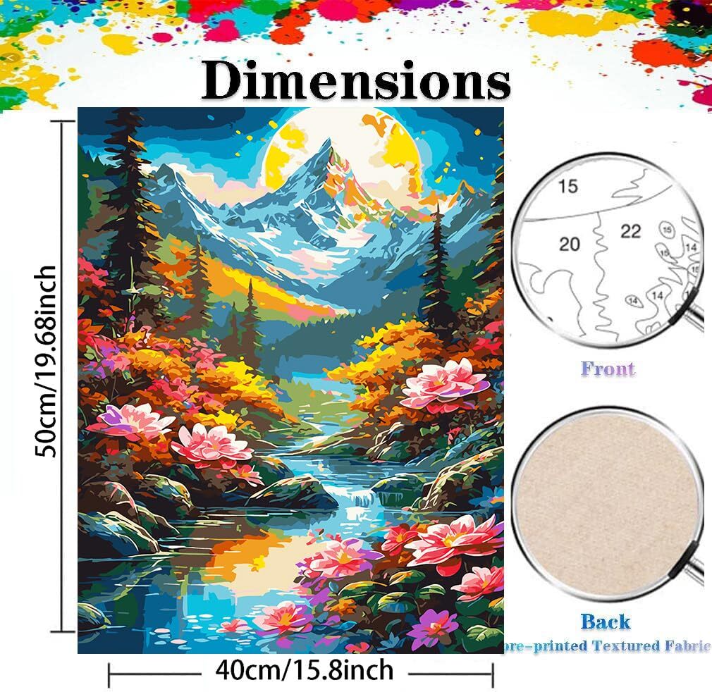 Paint by Number for Adults DIY Adults Paint by Numbers Kits Painting by