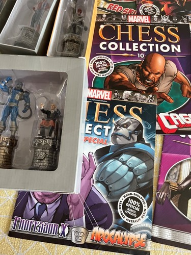 MARVEL CHESS FIGURES JOB LOT 18 PIECES 11 MAGAZINES - Picture 15 of 17