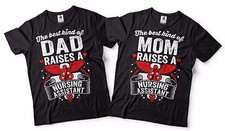 Camiseta asistente de enfermera regalo para papá regalo para mamá pareja camisetas a juego regalo