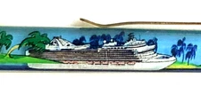 Crown Princess Floaty Pen Moving Cruise Ship Ocean Palm Trees Floating Vintage