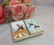 2 decks playing cards. W/box. Ducks. Redislip