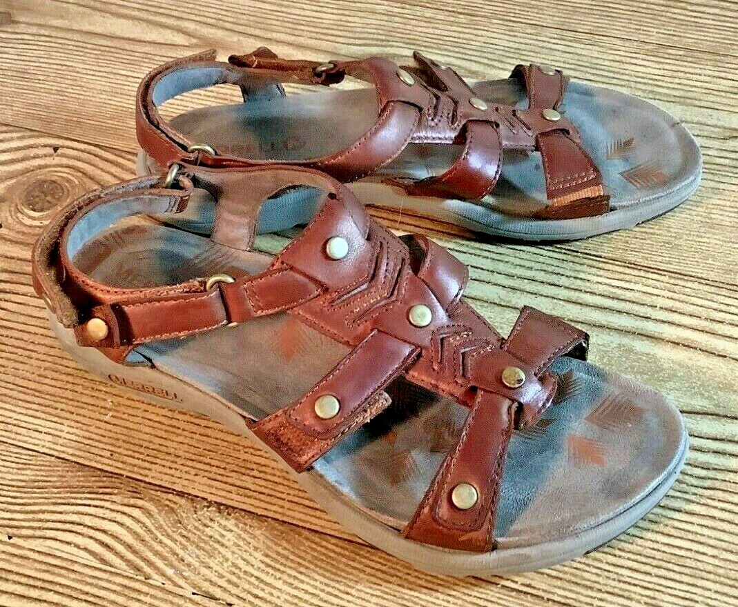 Merrell Adhera cinturino cinturino posteriore marrone scuro sandali scarpe donna ragazza EU 36 US 5