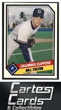 Bill Fulton 1989 CMC Columbus Clippers #1  New York Yankees