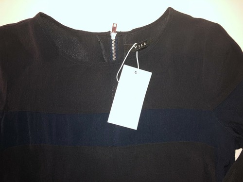 Vila Damen Vestido, Moda de Noche ,Negro, Cinturón Talla M, Manga Larga Nueva + - Imagen 7 de 12