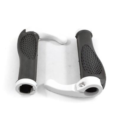 Bike Bicycle Lock on Soft Handlebar Enduro Grips Black White For Commencal