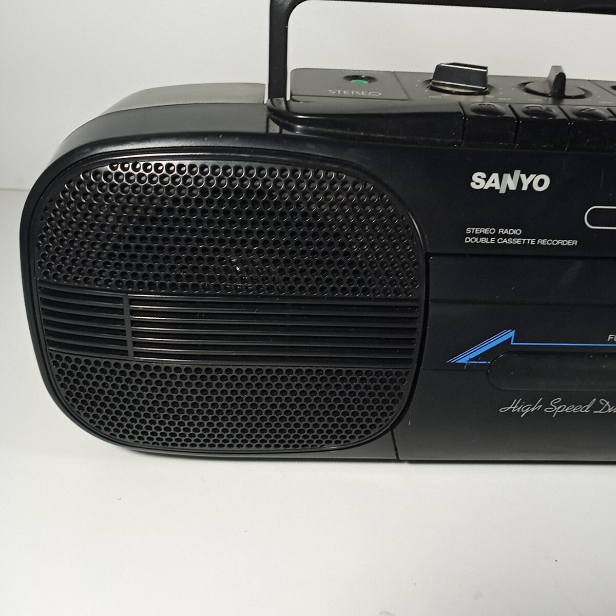 Vintage Sanyo MW 708 Boombox Stereo High Speed Dubbing Duel