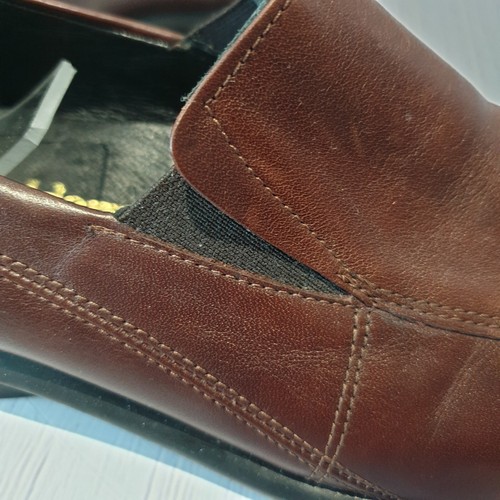 PADDERS Ladies UK 5 SHOES Slip On BROWN LEATHER Casual Comfort EU 38 Non Slip - 第 8/13 張圖片