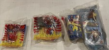 1997 Burger King Kids Club Meal DC Comics SUPERMAN Hawkgirl Toys lot of 4 Figure
