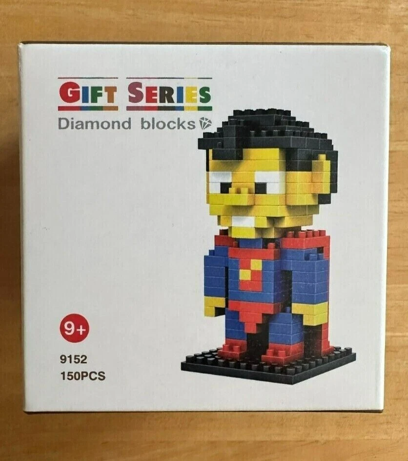 Loz Gift Series Diamond Blocks TRIO: Batman, Spiderman, Superman, NEW - Image 2 of 4