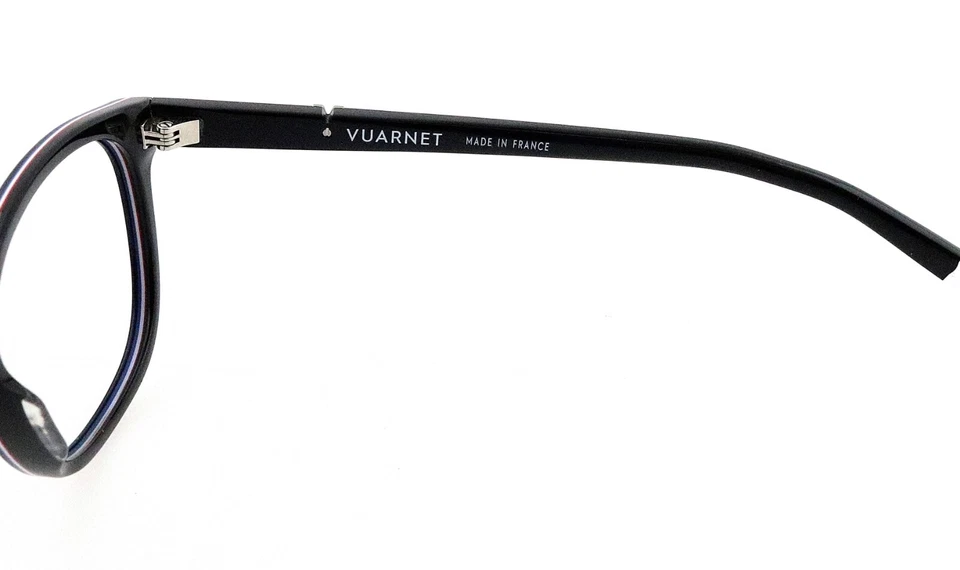 Monturas de gafas VUARNET VL1622 0018 51 mm negras District solo Francia unisex Foto 4 de 4