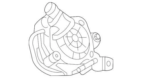 Bomba de inyección de aire secundaria genuina GM 2010-2016 Pontiac con soporte 12630667 Foto 3 de 4