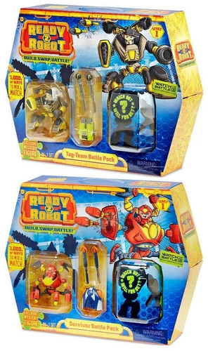 NEW 2-Pack Ready 2 Robot Battle Packs Survivor Double Trouble SURVIVOR TAG TEAM - product listing photo