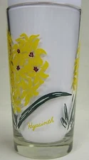 Hyacinth Peanut Butter Glass Glasses Drinking Kitchen Mauzy 63-4