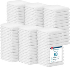Cotton Terry Towels 14"X17" 60 Pack Highly Absorbent Soft Cleaning Rags Co