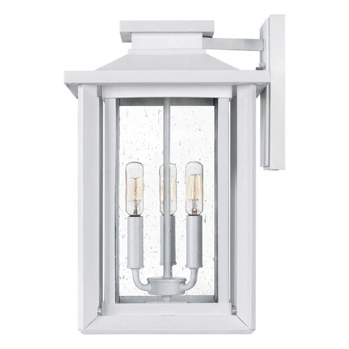 Wakefield 3-Light Outdoor Wall Mount in Matte White - Picture 4 of 6