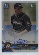 2018 Bowman Chrome Prospect Refractor 180/499 Jorge Guzman #BCPA-JG Auto p8v