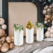 Freestanding 3items Display Pedestal Stands 23.62in", 26in", And 27.56in" Height