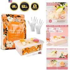 Flower Drying Silica Gel Crystals Kit 5LBS Reusable Desiccant for Preservation