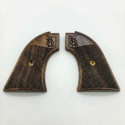 Heritage Arms Rough Rider Grips in Walnut with Checkering and Carved Circle H