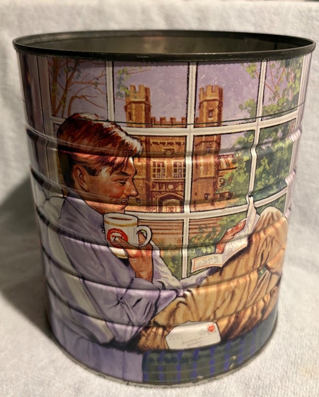 Vintage 1993 Maxwell House Coffee 2 pound Tin Can - Collectible - No Lid