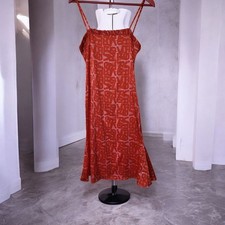 Versace Versus Bodycon  Satin Feel Logo Fabric Sexy Dress