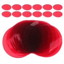 30pcs Colored Gel Filters for Lights: Red Lighting Filter Sheets - 60mm Round