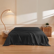 THXSILK Silk Duvet Cover Cal. King 1 Pcs, 100 6A Mulberry Silk Breathable B...