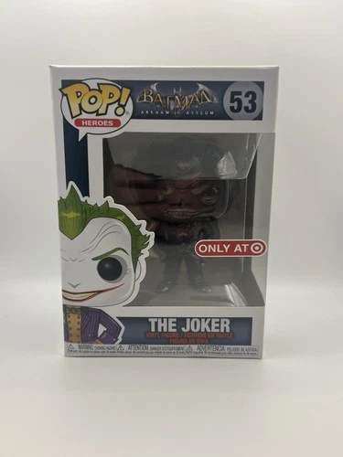 Funko Pop DC Batman Arkham Asylum The Joker Target Black Chrome Heroes 53