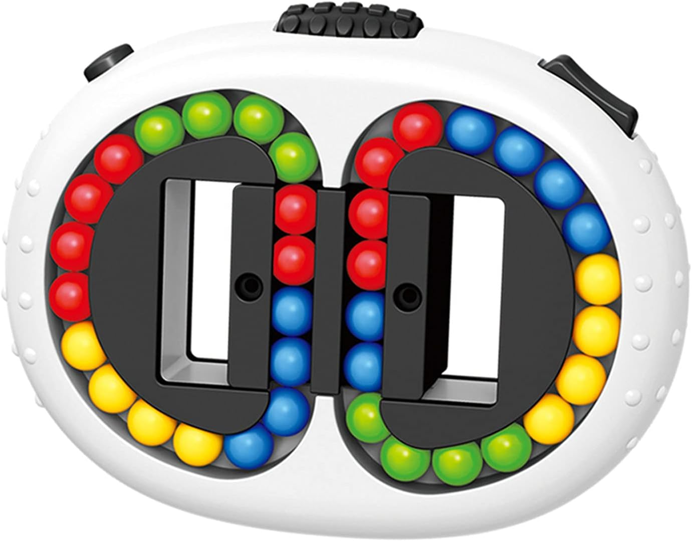 Rotating Magic Bean Cube Toy,Handheld Spinning Magic Beans Jigsaw Puzzle Toys Fi