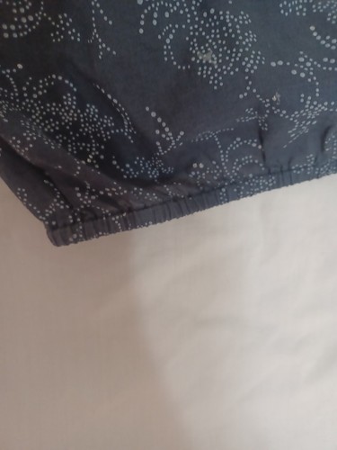Free People Peasant Top Lace Details Long Sleeve Boho Blue Sz: XS Beautiful - Picture 15 of 17