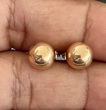 14KT Yellow Gold Ball Stud Earrings K155 
