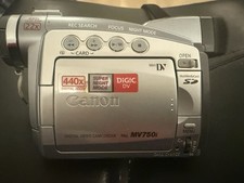 Canon MV750i Camcorder MiniDV 22x Optical 440x Digital Zoom Super Night Mode