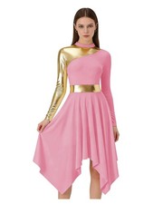 ZHGAOG Women's Long Sleeve Praise Dance Dress Church Robe