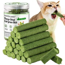 100g/3.52oz Cat Grass Teething Stick for Cat, Cat Grass Stick Canned for Indo...