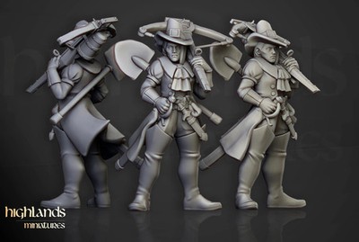 Inquisitorial Band Which Hunters 9 Modelle Highland Miniatures verschiedene Maßstäbe (U