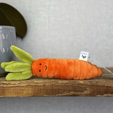 Jellycat Vivacious Carrot - Jellycat Carrot Soft Toy - Vegetable Soft Toy 8"