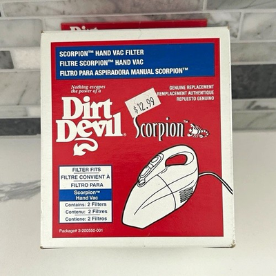 #ad Dirt Devil Scorpion Hand Vac Filters 2 Pack Replacement MPN 3 200550 001 $10.99