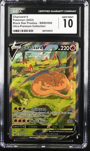 Pokemon Charizard V SWSH260 SWSH: Sword & Shield Promo Cards Holo CGC 10