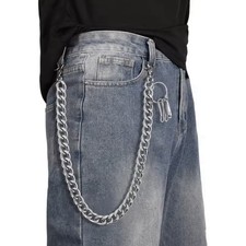 22" Heavy Duty Chain Thick Biker Wallet Key Chain Trucker Keyring