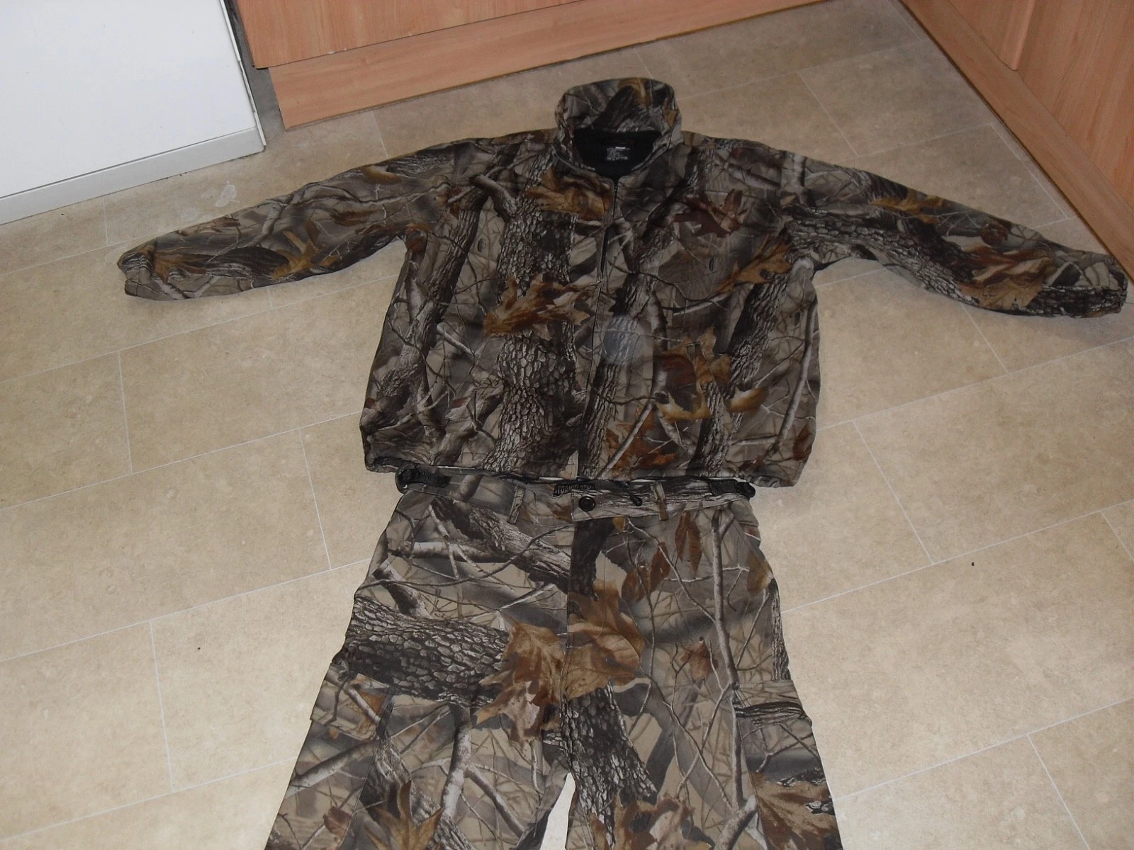 stormkloth camo neoprene thermal suit new xl hunting carp fishing airsoft