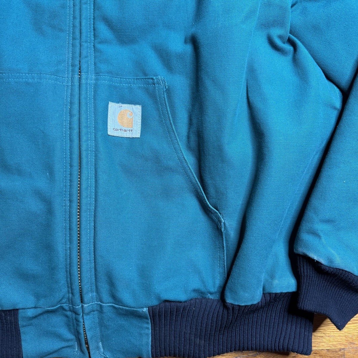 Vintage Rare Aqua Teal Carhartt Jacket J04 AQU JR132 Size XL Vintage Rare Aqua Teal Carhartt Jacket J04 AQU JR132 Size XL